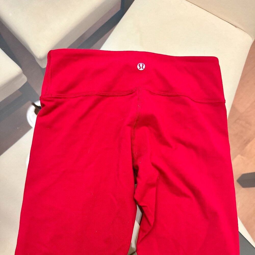 lululemon athletica Red Leggings 4